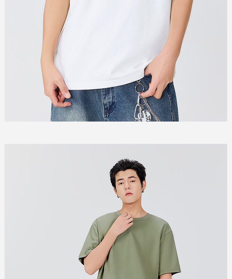 MINISO Pure Cotton Short Sleeve T-Shirt and Shorts Two-Piece Set for Men Summer Solid Color Loose Fit Half Sleeve and Five-Point Pants Full Outfit Z 25