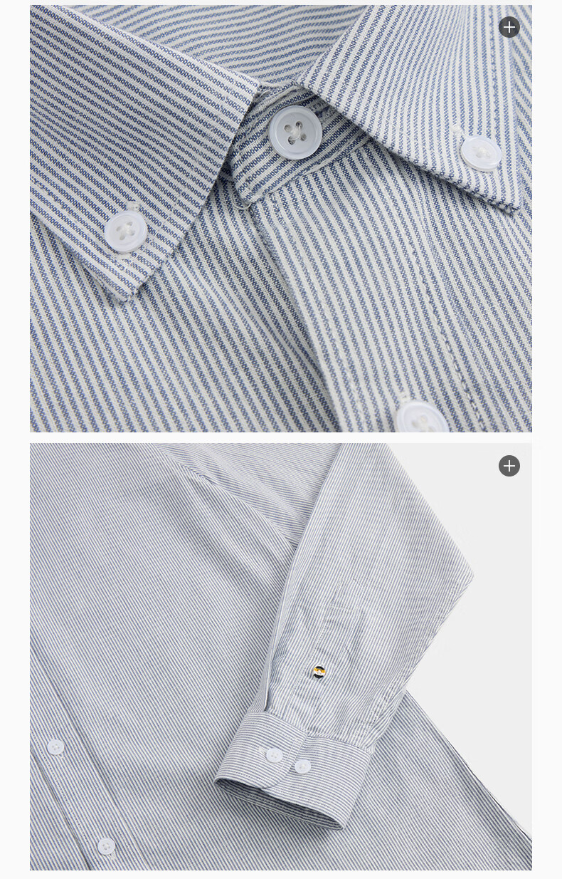 Texwood Standard Shoulder Men's Summer Long Sleeve Cotton Shirt Blue S 11