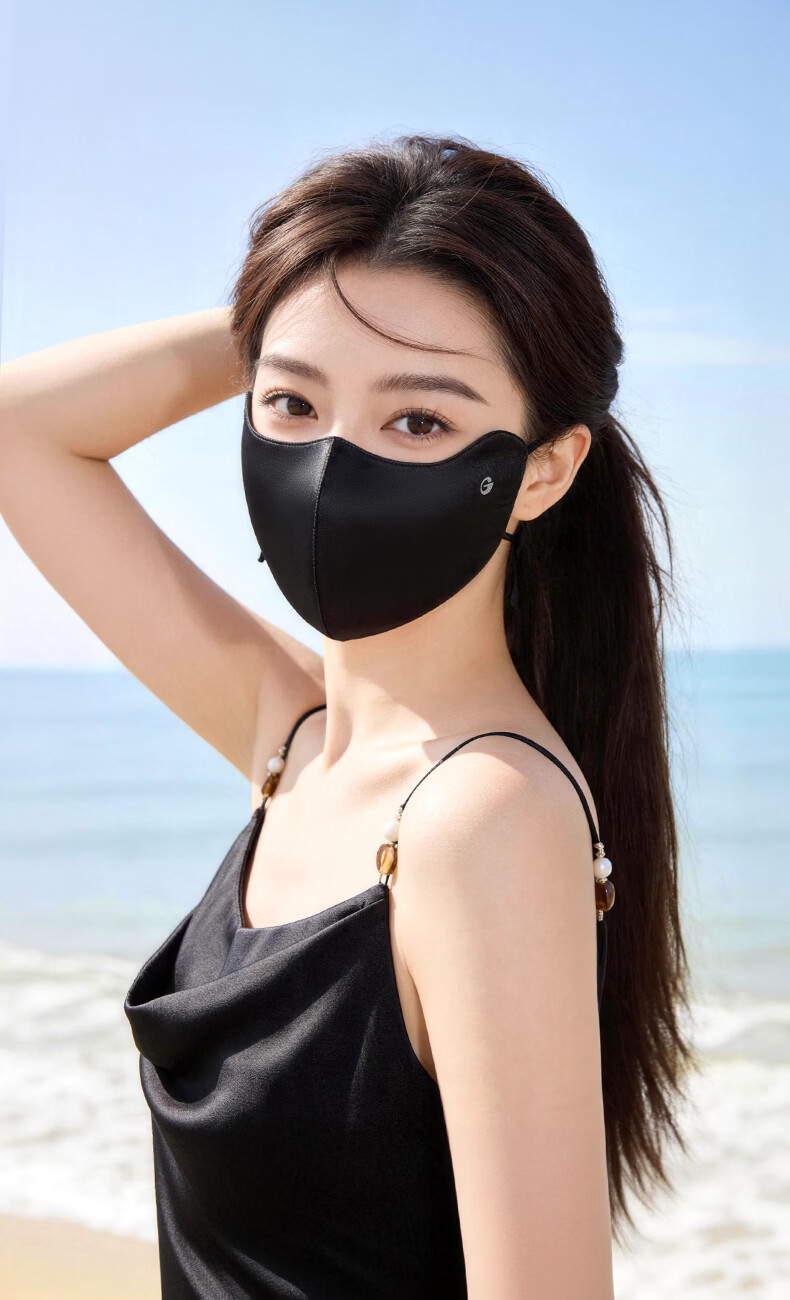 GOLOVEJOY High-Quality Silk Sun Protection Mask for Women, Mulberry Silk, Lightweight, Breathable, Non-Stuffy, Suitable for Sensitive Skin, UV Protection, Gift Box 18