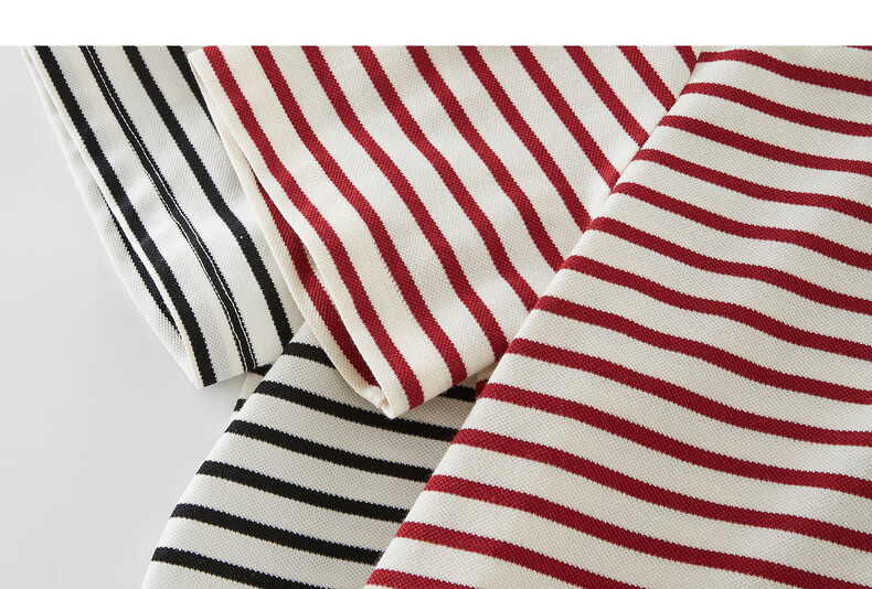 Sllsky Nautical Stripe Short Sleeve T-Shirt Women Summer 2026 New Casual Fashion Colorblock Crew Neck Shoulder Top 27