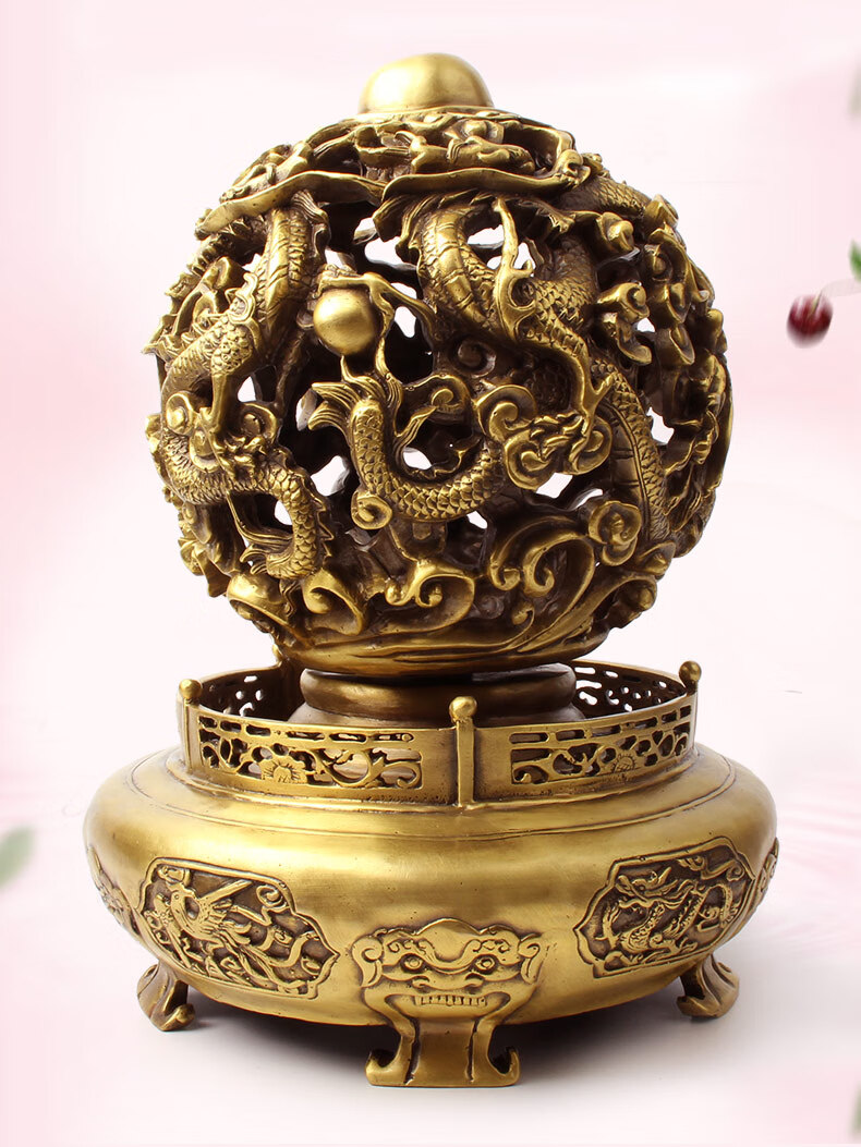 玄众阁风水时来运转青龙装饰品九龙鼎办公室九转乾坤鼎摆件乾坤鼎15