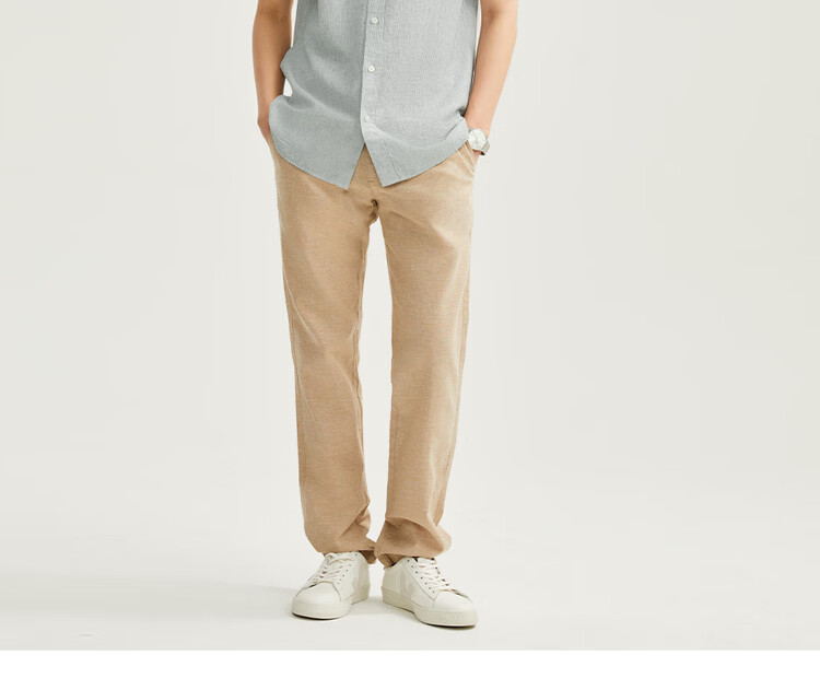 Giordano 2026 Summer Cotton Linen Textured Single Pocket Commuter Casual Linen Shirt Men Short Sleeve 01046480 17