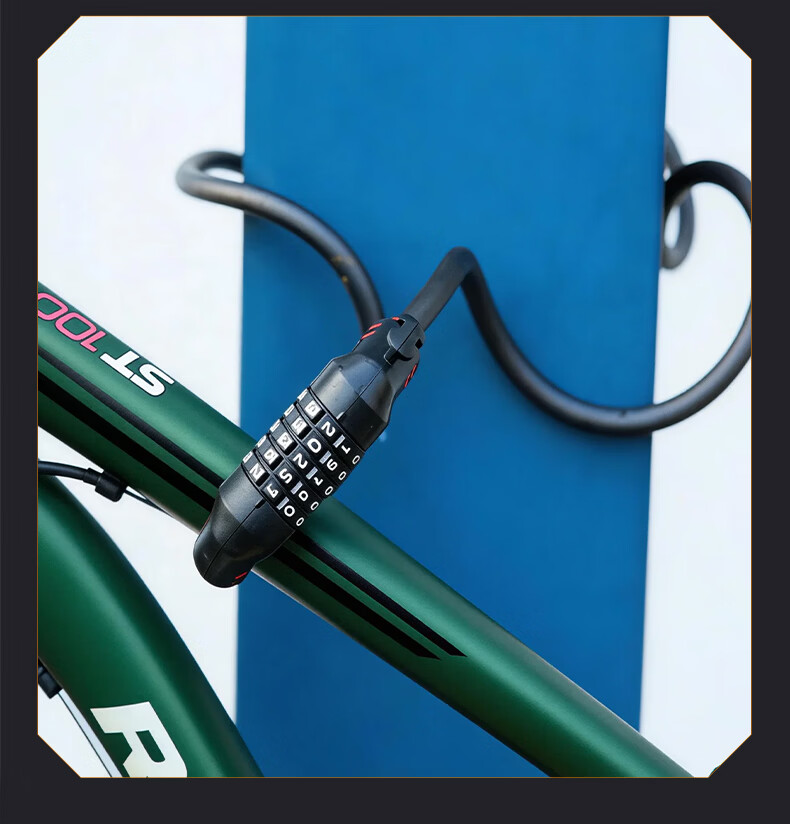Huangchi Bicycle Lock [125cm Extended Anti-Theft] Four-Digit Combination Lock Uncuttable for Electric Bikes and Glass Doors 22