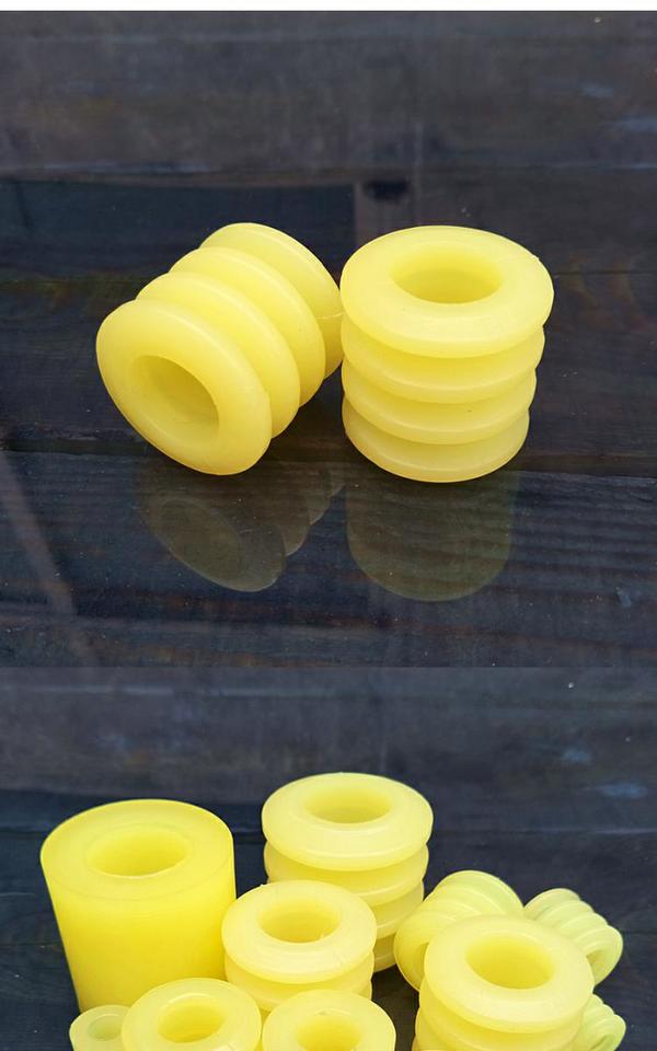 聚氨酯联轴器柱销胶套减震缓冲垫圈橡胶牛筋弹性套直筒套四连体套 10*