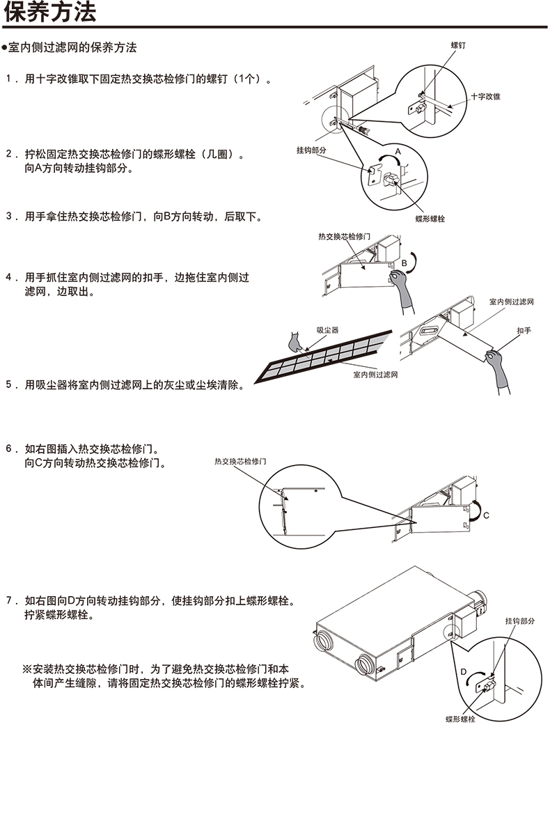 新风系统换滤网图解图片