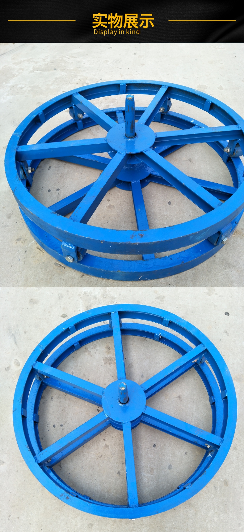 落地式电缆放线盘3吨5吨卧式放线盘电力光缆放线盘圆盘钢绞线放线支架