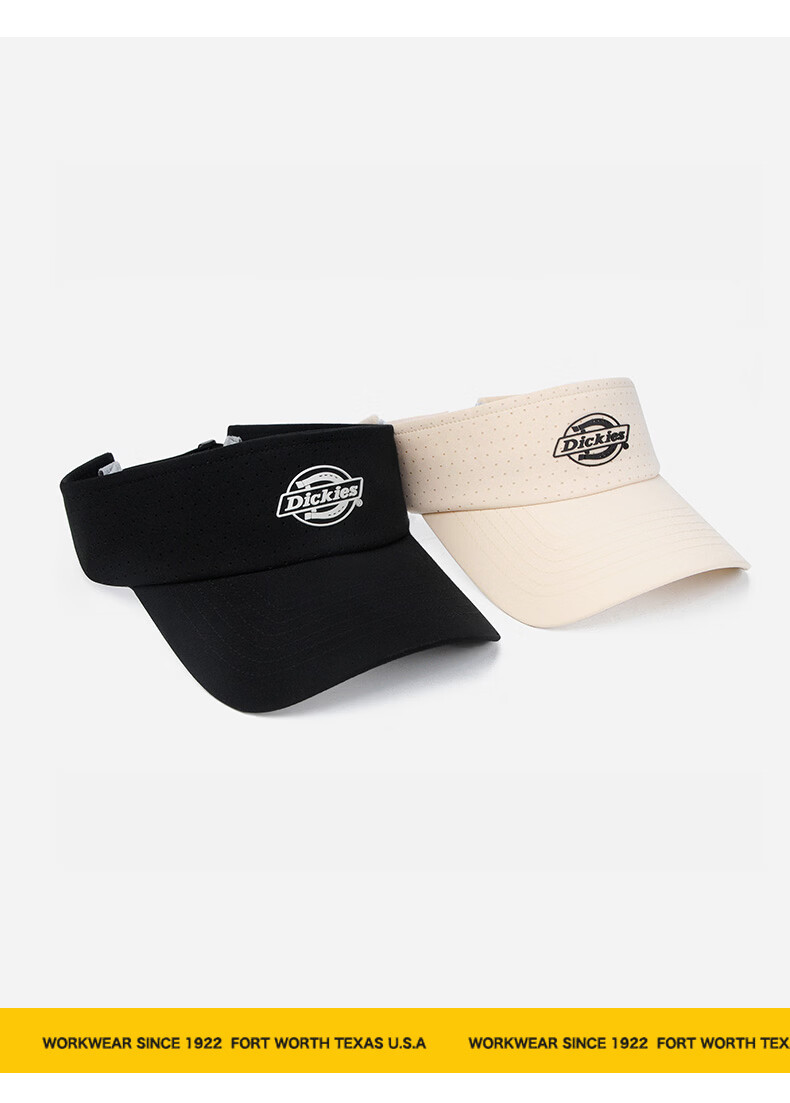 Dickies Breathable Open-Top Cap Unisex Summer New Sun Protection Outdoor Sports Casual Baseball Hat White 13
