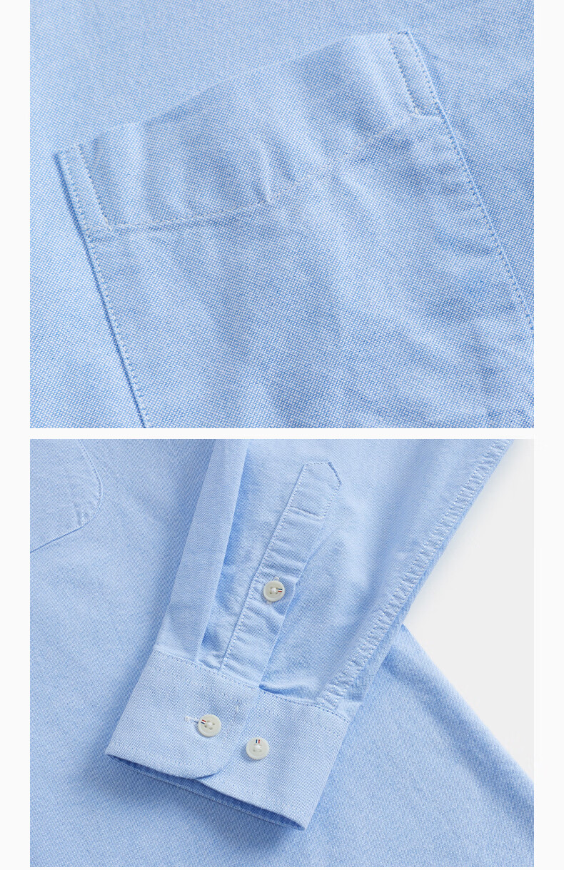 Texwood Deshi Active Apple Standard Shoulder Cotton Casual Stand Collar Oxford Shirt White S 13