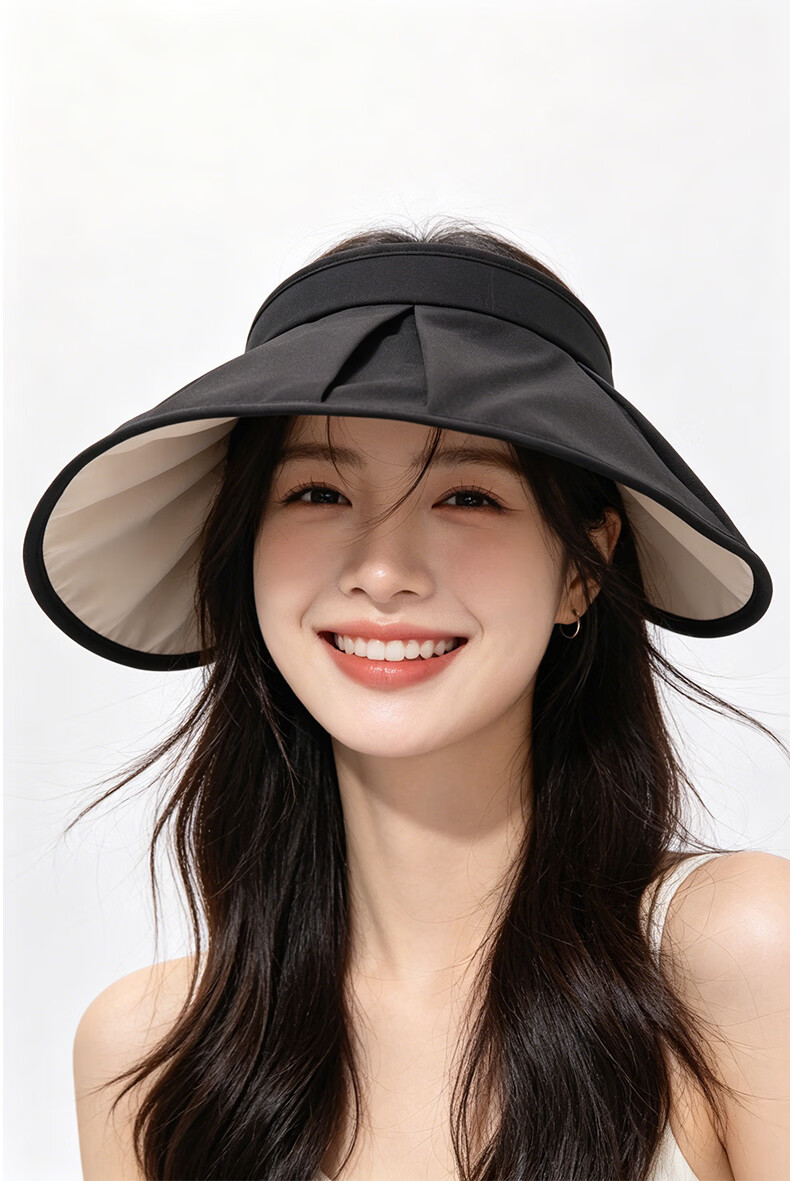 Miiow Women's Summer UV Protection Wide Brim Sun Hat Foldable Face-Covering Sunshade Cap 12