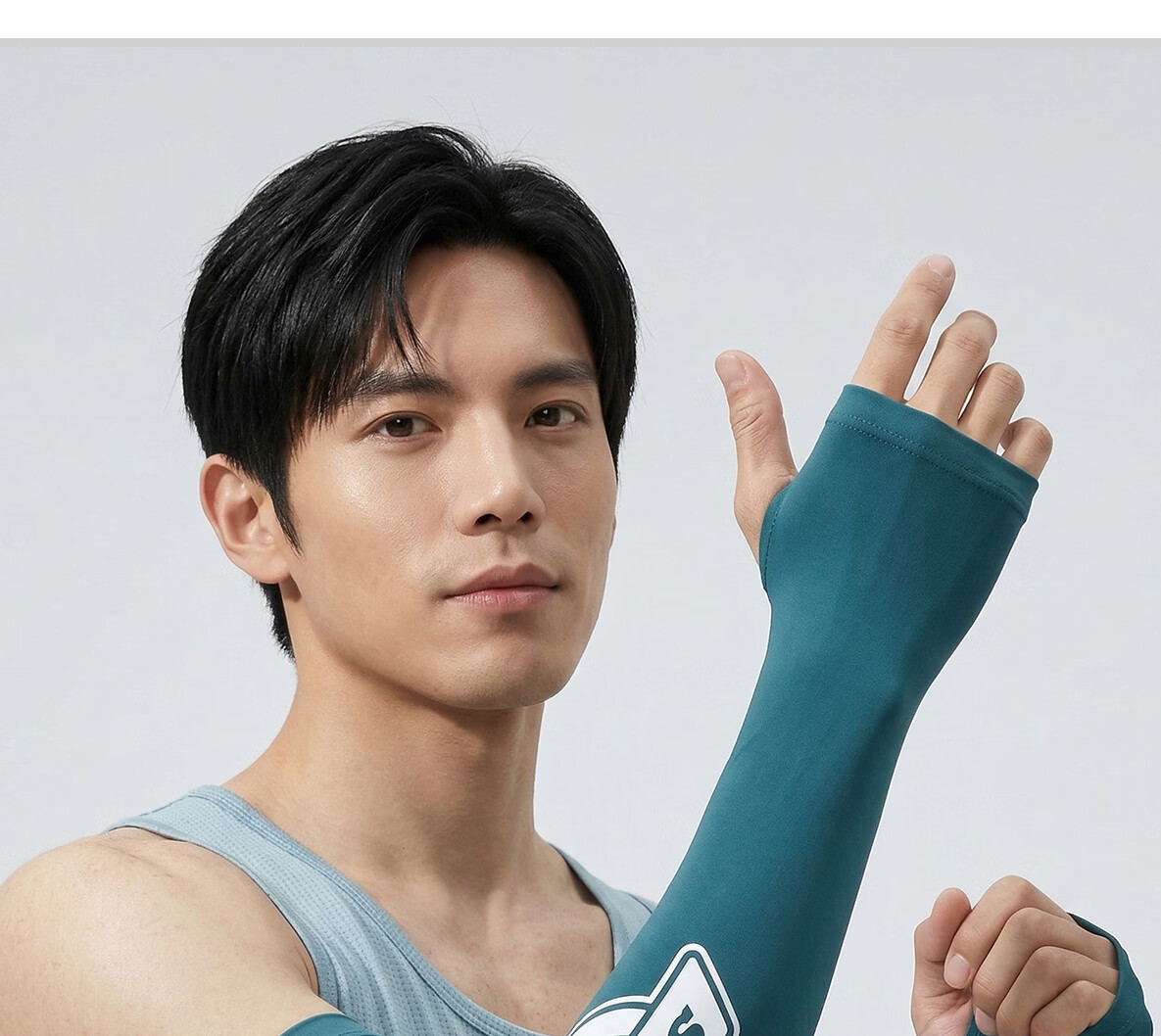 Dickies UPF50+ Sun Protection Ice Silk Arm Sleeves Unisex Summer UV Protection Breathable Cooling Cycling Sleeves White 7