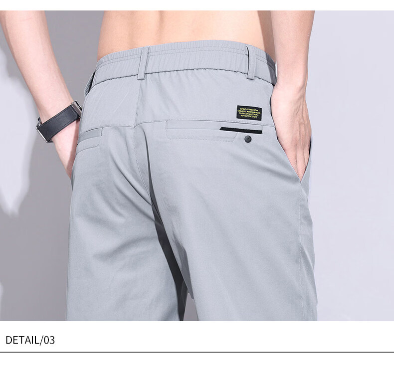ROMON Men's Ice Silk Quick-Dry Loose Straight Casual Five-Point Shorts Summer Thin Dark Gray Size 29 26