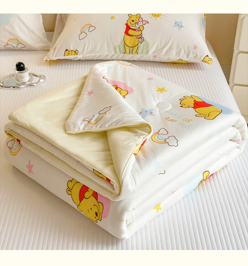 Disney Class A Baby-Grade Knitted Cotton Soybean Summer Quilt 200x230cm Machine Washable Home Air-Conditioning Blanket 4
