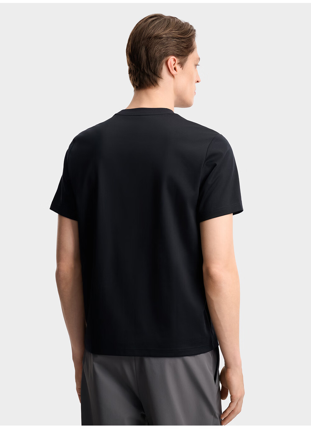 FILA Official Men's Knitted Short Sleeve Shirt 2026 Summer New Simple Casual Basic Versatile T-Shirt 16
