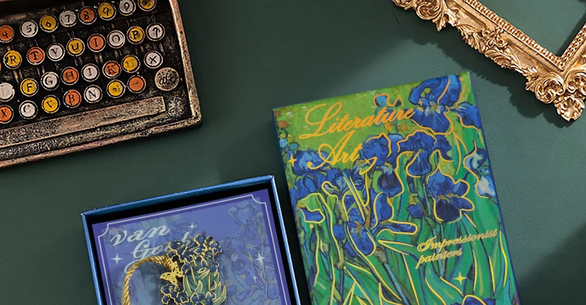 Tianshun Oil Painting Bookmark Premium Exquisite Metal Van Gogh Bookmark Classical Creative High-Value Birthday Gift for Girls Cultural and Creative Student School Reward Simple Packaging Blooming Apr 9