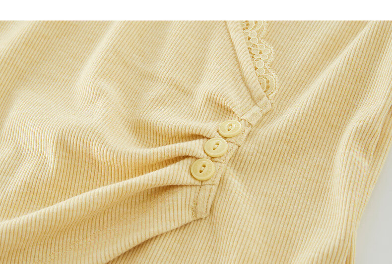 Sllsky Lace Trim V-Neck Short Sleeve T-Shirt Summer Women's Petite Irregular Slim Waist Cropped Top 23