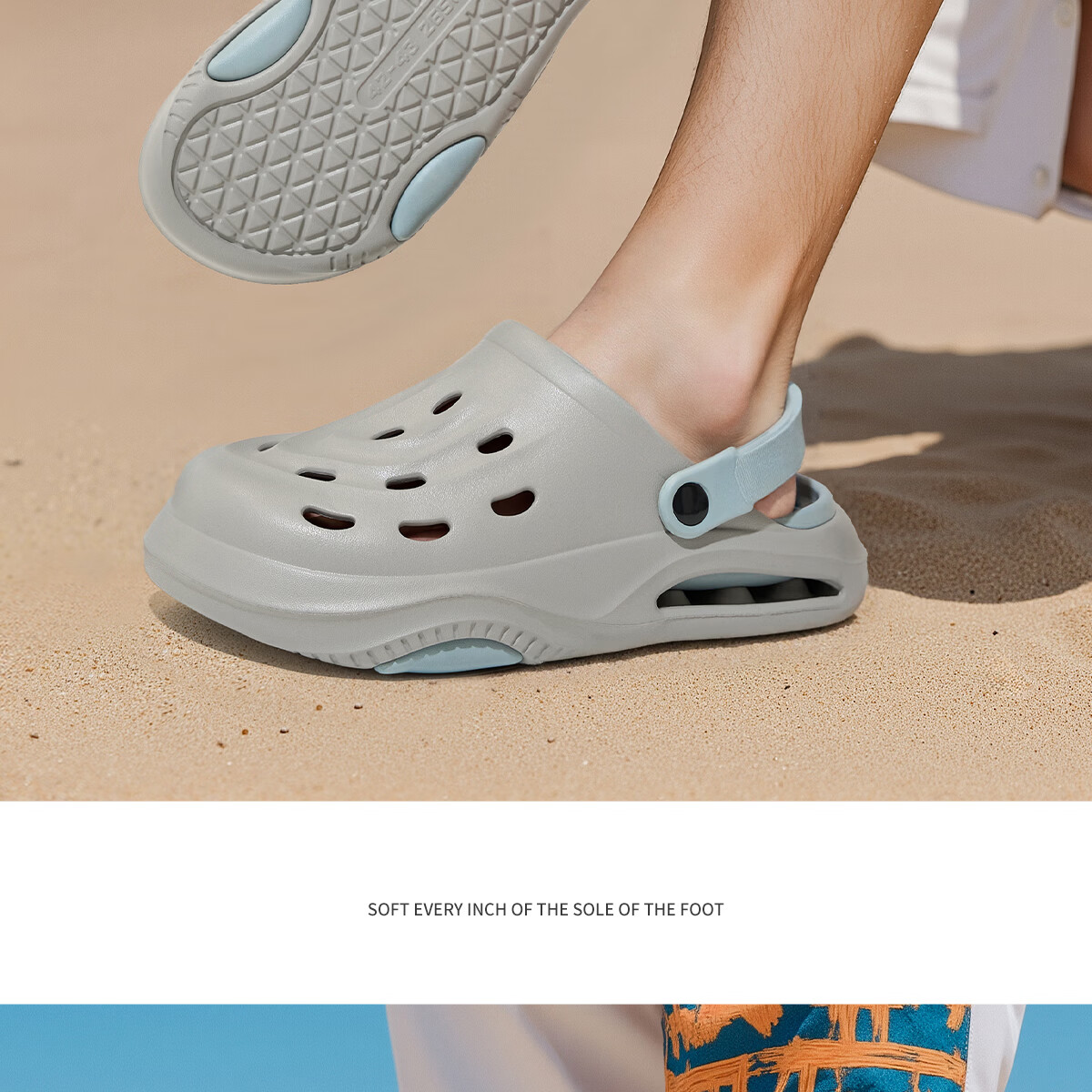 Grace Men's Summer Outdoor Beach Driving Thick-Soled Non-Slip Odor-Resistant Sandals Sandal Slippers for Men 14