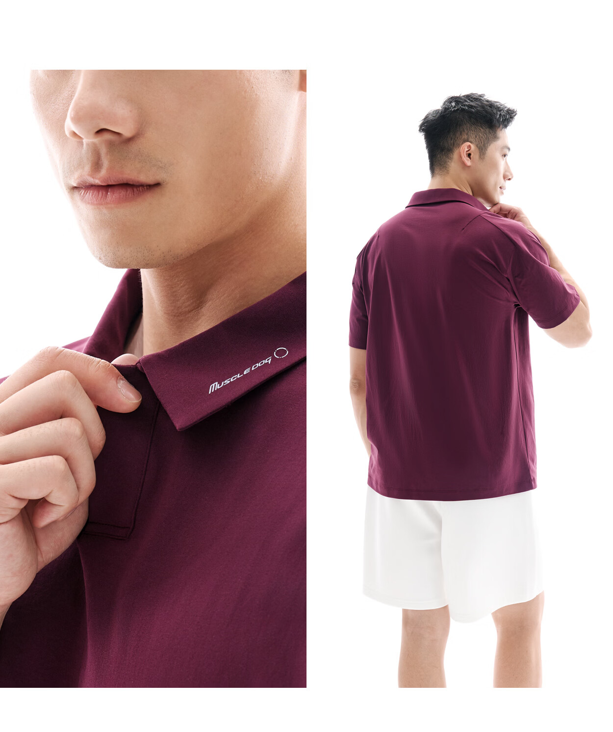 MUSCLE DOG Antibacterial Quick-Dry Sports Polo Shirt Men's 2026 New Tennis Training Fitness Top 30