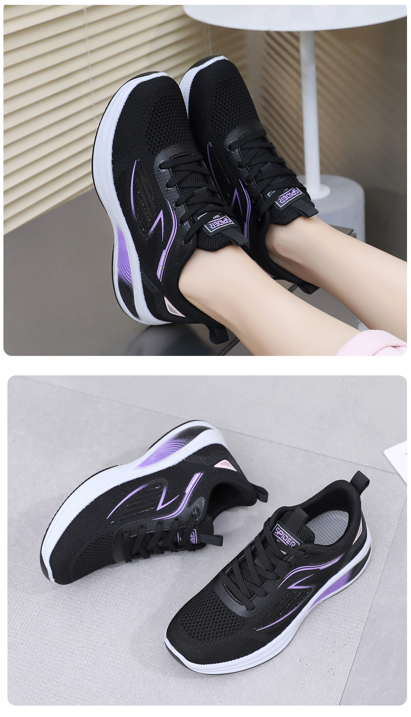 BURUIJING Summer Women's Shoes Old Beijing Cloth Shoes Women's Mesh Shoes Mesh Surface Mom Sports Casual Shoes 68879 Light Gray Size 40 20