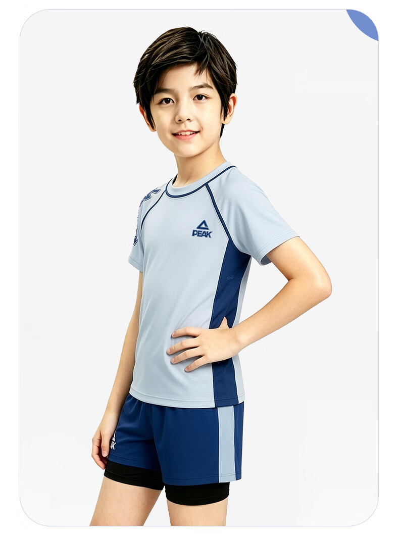 PEAK Children's Swimwear, Boys' Quick-Dry Two-Piece Anti-Embarrassment Swimsuit, Swimming Trunks And Swimwear for Teenagers, Youth Swimming Gear 2