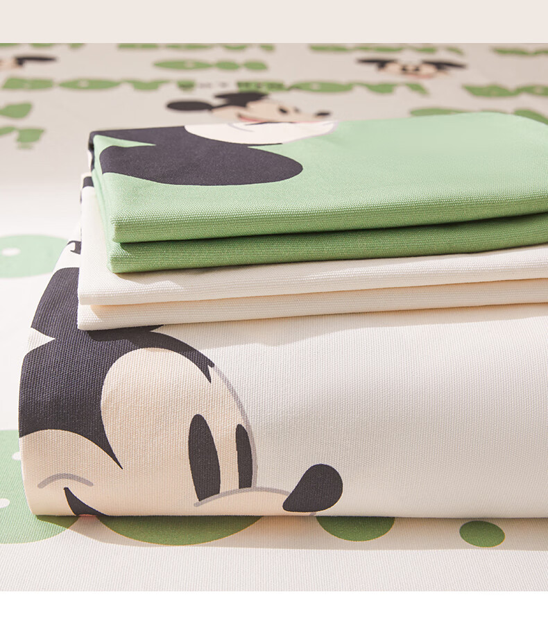 Disney Pure Cotton Coarse Weave Cartoon Bed Sheet 230x245cm Thickened 100% Cotton Children's Bedding Double Home Machine Washable 11