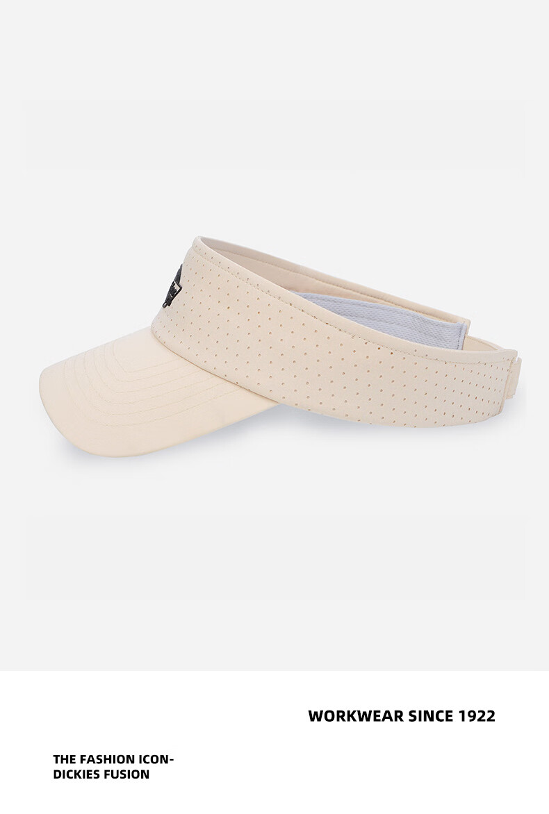 Dickies Breathable Open-Top Cap Unisex Summer New Sun Protection Outdoor Sports Casual Baseball Hat White 11