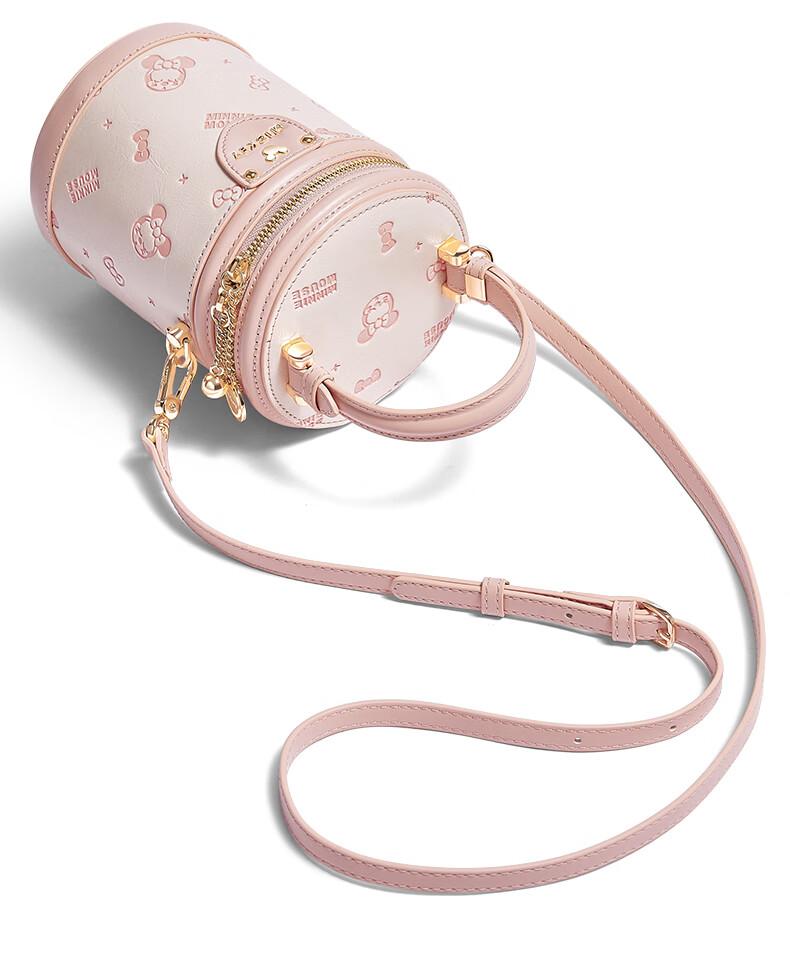 Disney 2026 New Niche Bucket Bag Women's Handbag Crossbody Lucky Round Bucket Bag Birthday Gift for Girlfriend 20