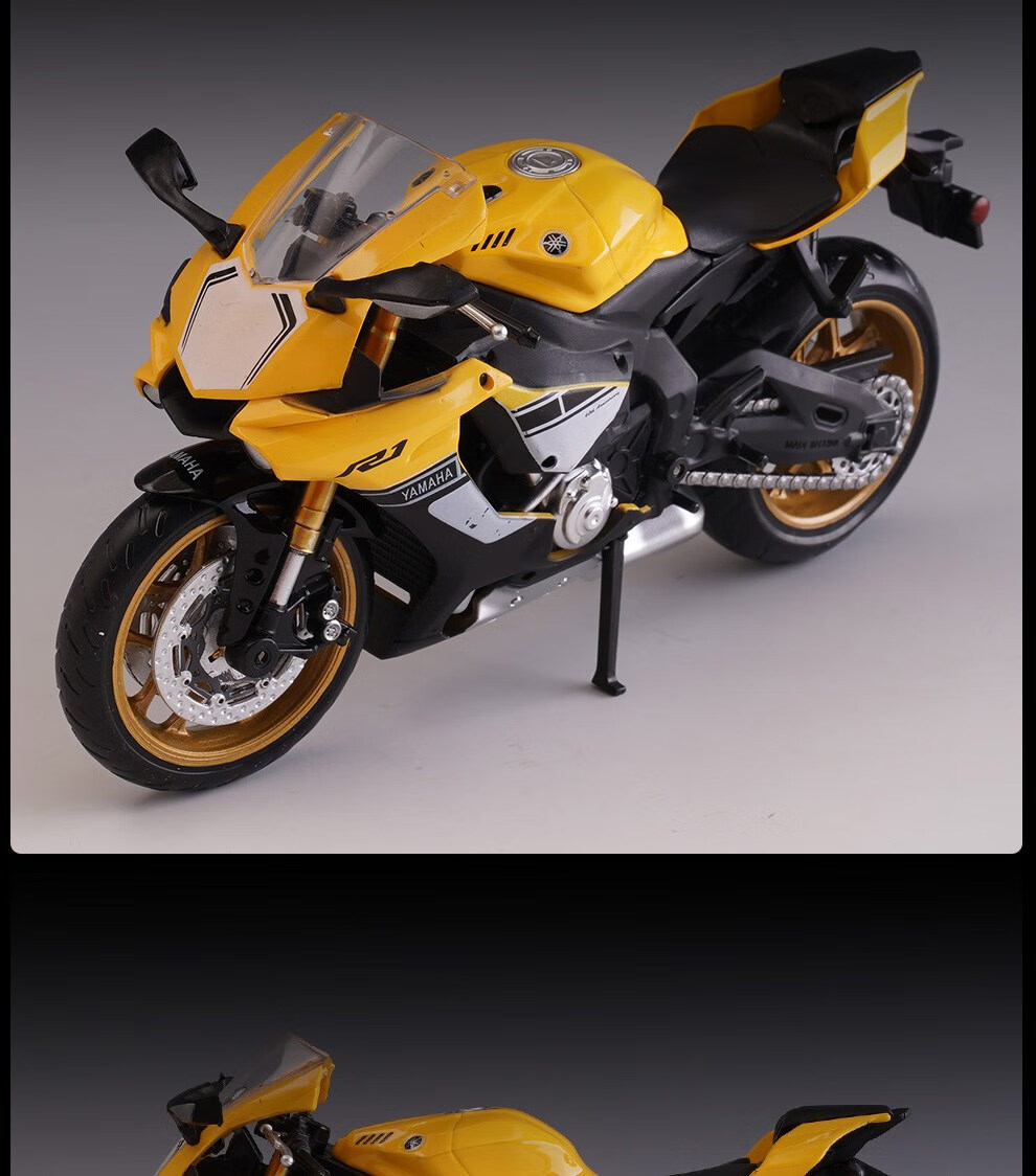 川崎h2r摩托车模型仿真合金车模摆件机车街车男孩儿童玩具车赛摩 1/12