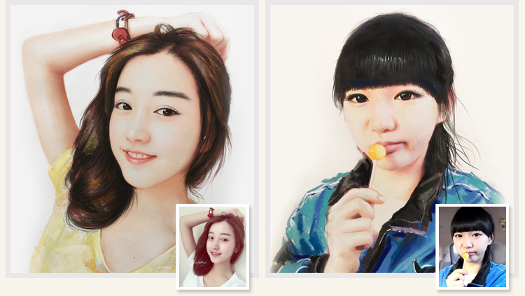 真人头像照片转手绘人物素描画像人像肖像彩铅代画自画像定制礼品