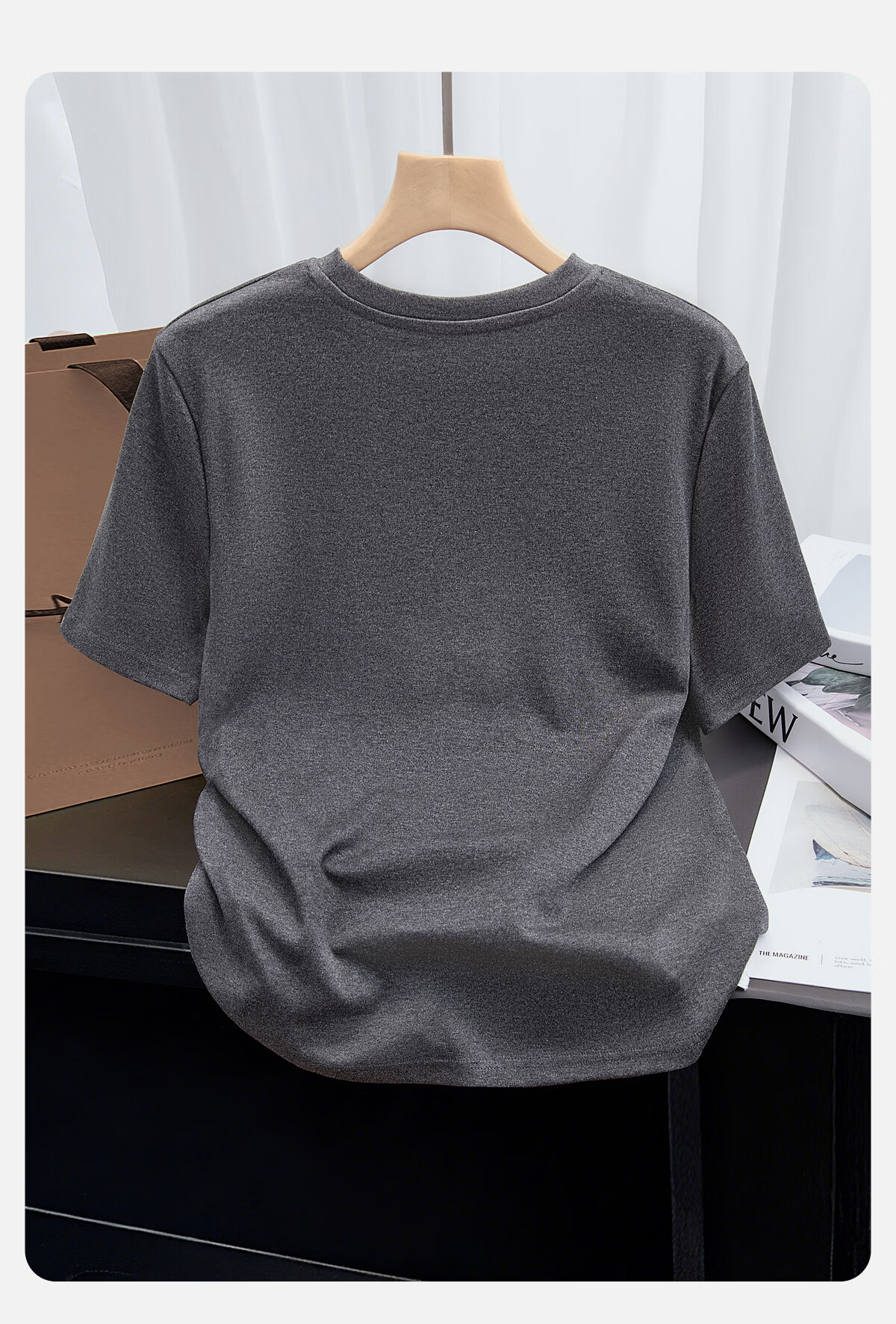 Cypress House Women's Crew Neck Short Sleeve T-Shirt 2026 Summer New Fashion Embroidered Top Multi-Fabric Random Delivery 4