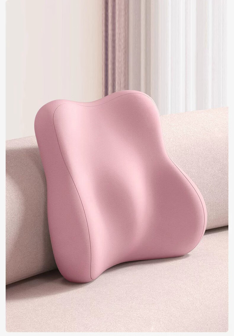 YOCOK Lumbar Support Pillow Office Waist Cushion Long Sitting Backrest Chair Deep Gray Version 24