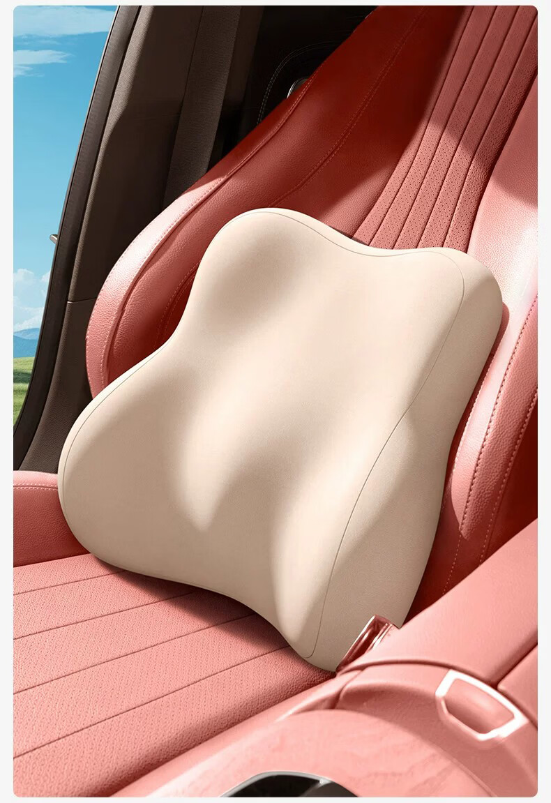 YOCOK Lumbar Support Pillow Office Waist Cushion Long Sitting Backrest Chair Deep Gray Version 25