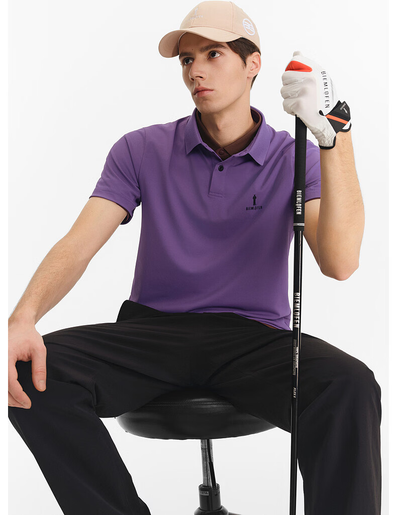 Biyinlefen Golf [Cooling Technology Fabric] 2026 Spring New Men's Sports Casual Stretch Comfortable Skin-friendly Short Sleeve Polo Shirt 2