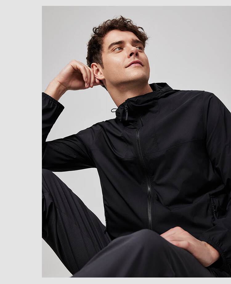 Tianshi Goose Armor Spring Summer New Ultra-thin Breathable UV Protection Skin Jacket Unisex G427 Black S 20