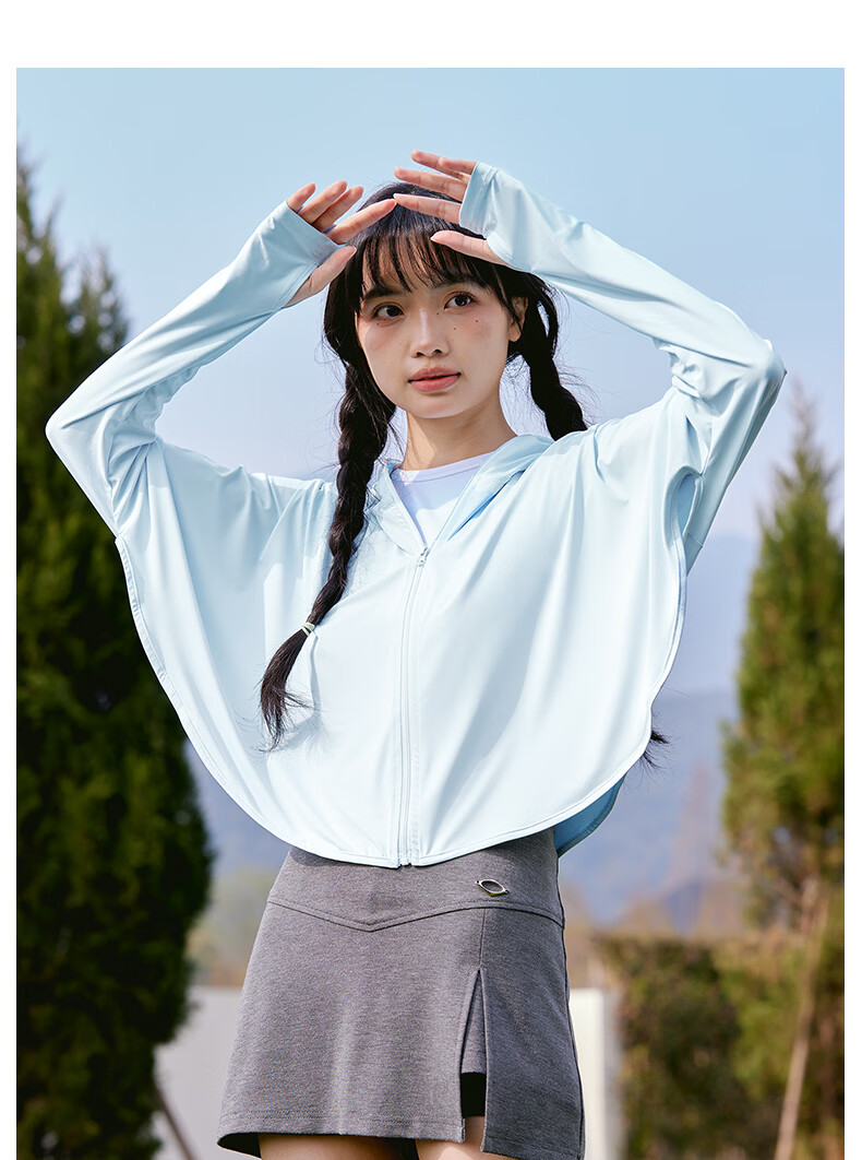 MINISO Women's Short Sun Protection Jacket 2026 New Summer UV Protection Ice Silk Cape Sunscreen Coat 13