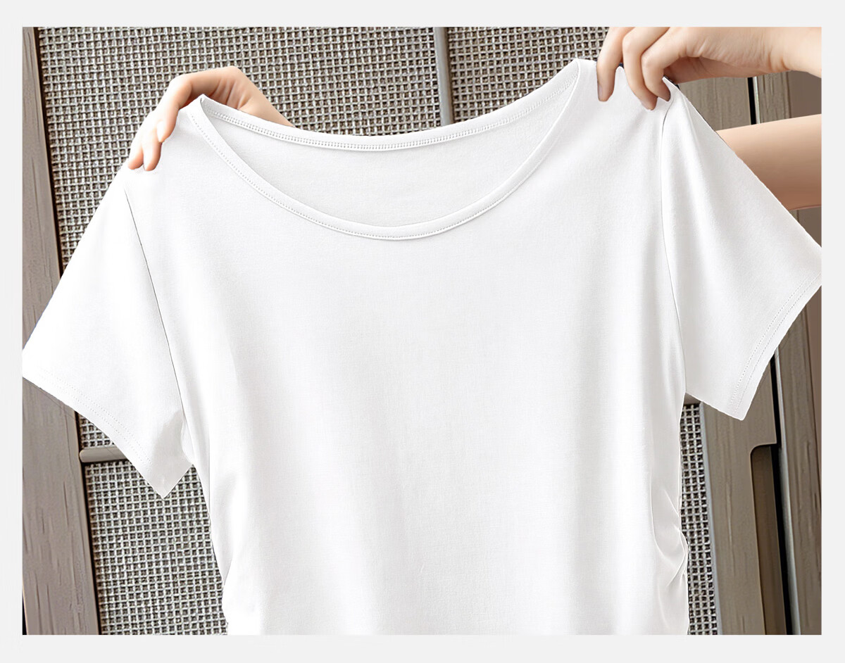 Cypress House Women's Crew Neck Short Sleeve T-Shirt 2026 Summer New Fashion Solid Color Slim Pullover Top 13