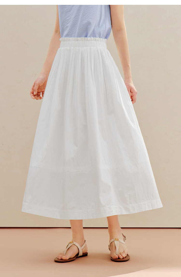 INMAN [Li Landi Same Style] Yellow Rose In Stock | 26 Summer Women's New Pleated A-Line Skirt Goose Yellow M 25