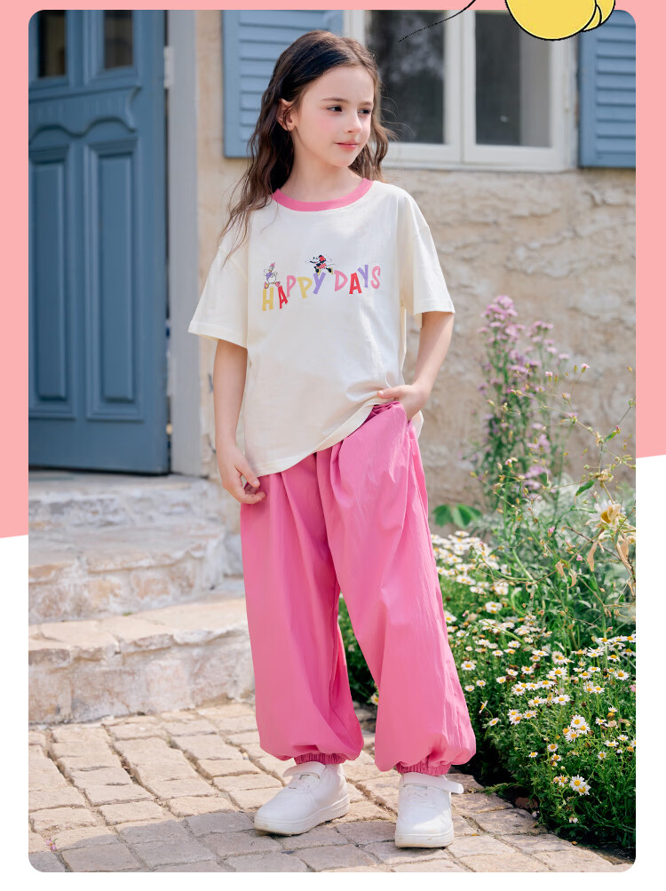 Disney Children's Clothing, Kids' T-Shirt, Summer Lightweight, Girls' Pure Cotton Short Sleeve, 2026 New Style, Big Kids' Half Sleeve, Breathable Top 9