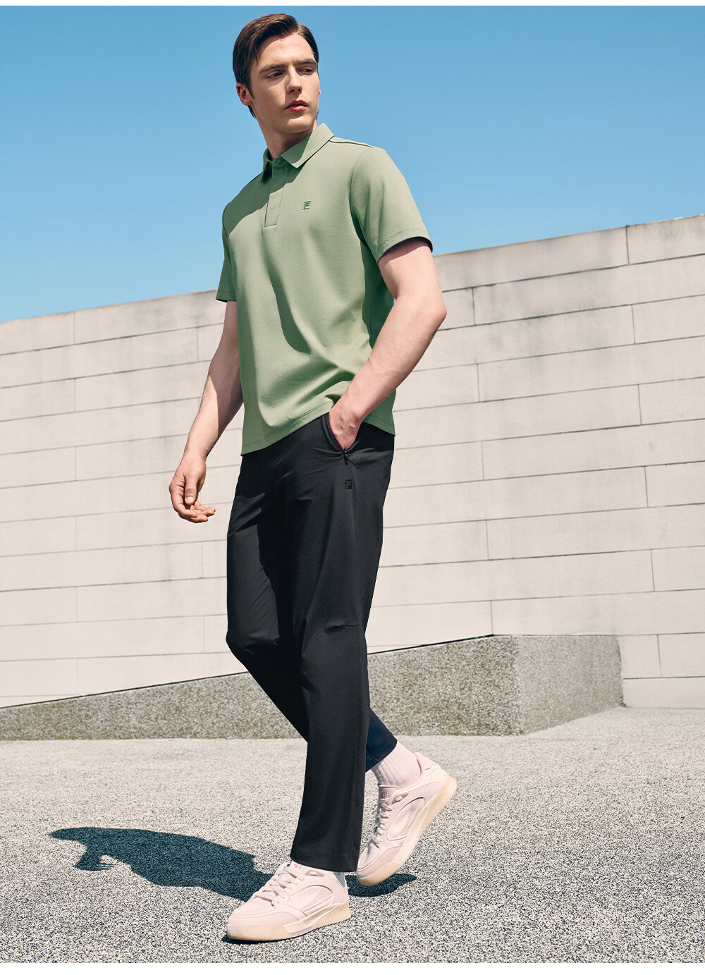 FILA Men's Dynamic Knit Pants 2026 Summer New Sports Pants UV Protection Cooling Straight-Leg Trousers 5
