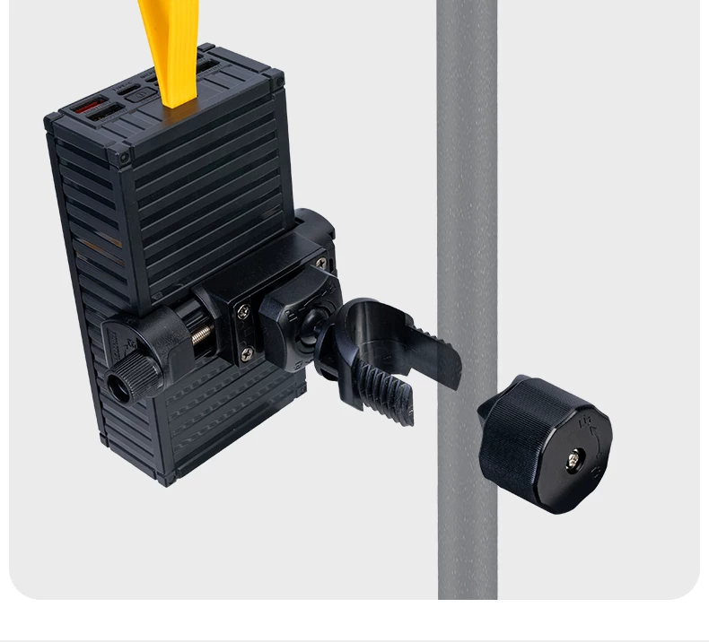YUNTENG Live Streaming Clamp Tube Phone Holder Expansion Accessories Power Bank Mobile Power Fixed Bracket Multi-Position Tray Extension Accessories Outdoor Photography Dual-Device Additional Clamp 5