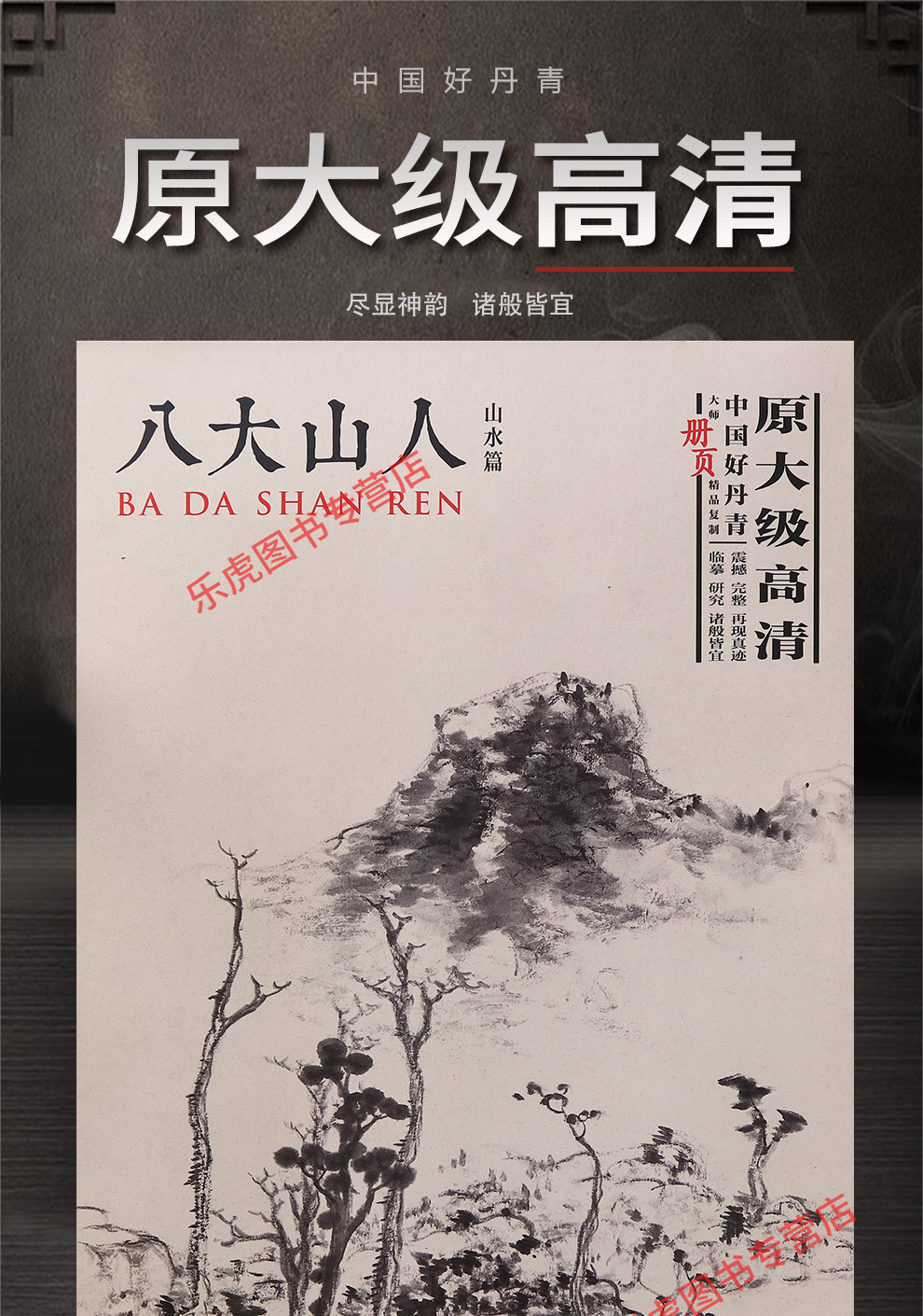 中国好丹青大师册页:八大山人山水篇 名家画集水墨画写意画经典 绘画