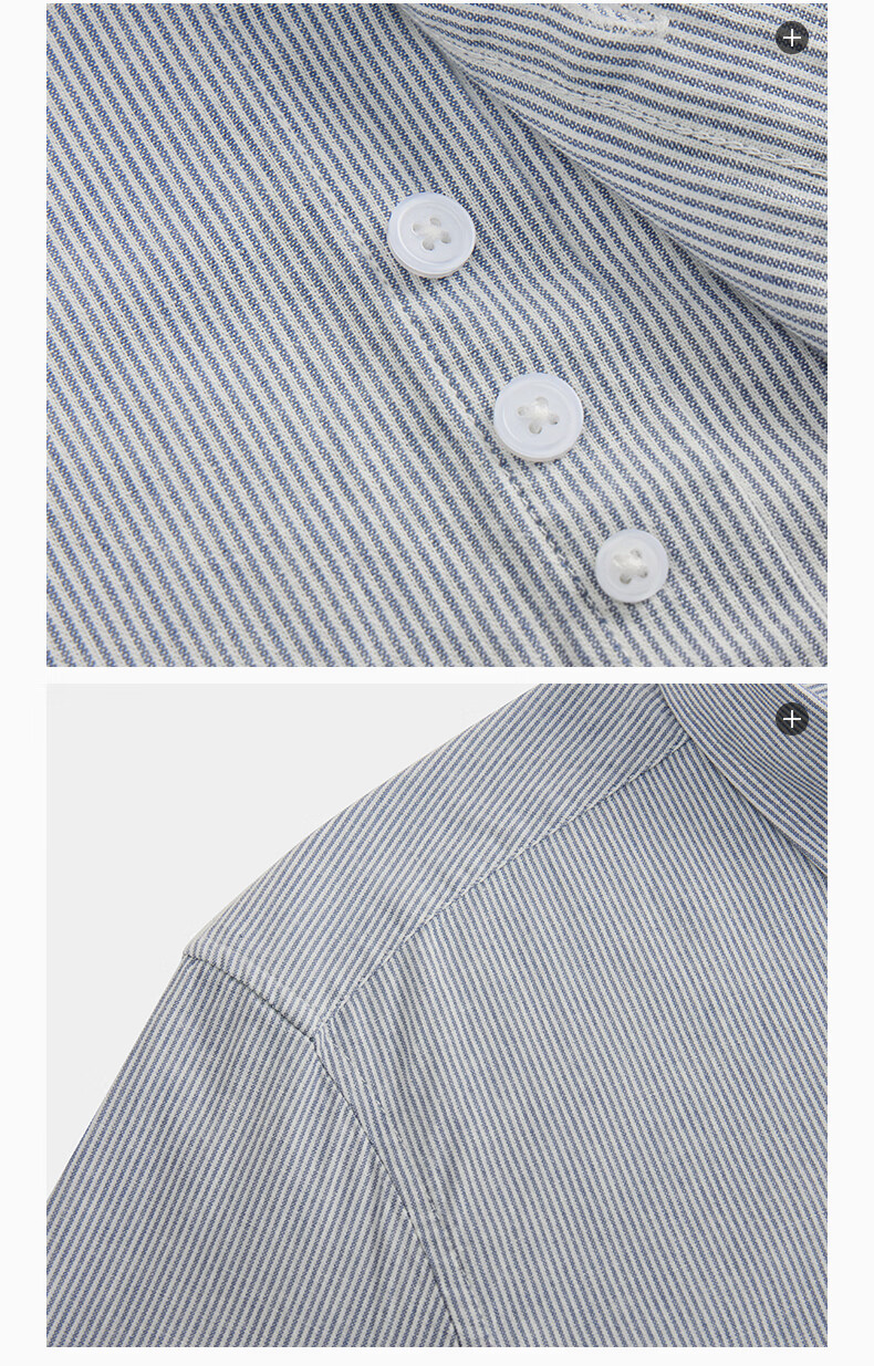 Texwood Standard Shoulder Men's Summer Long Sleeve Cotton Shirt Blue S 12