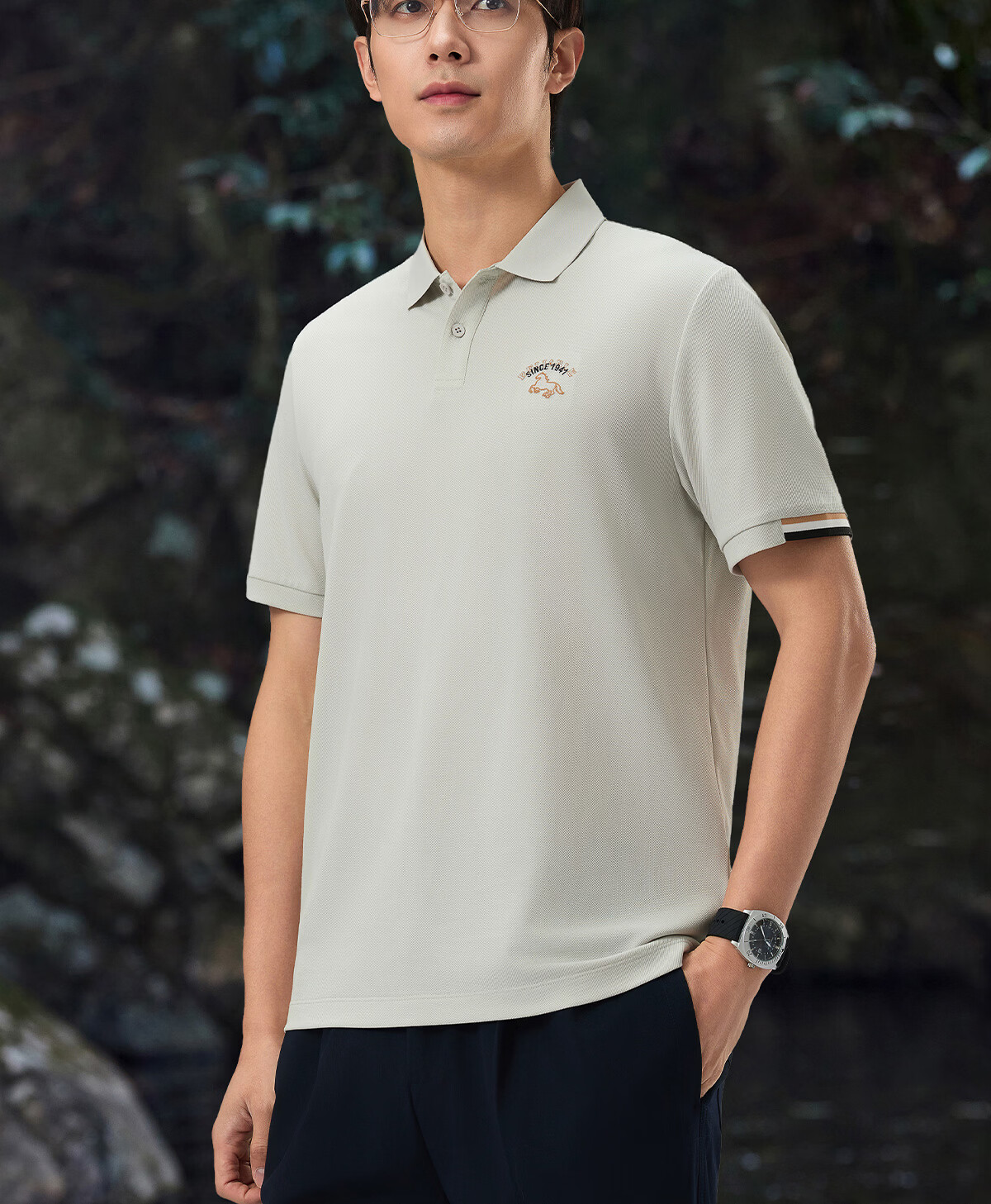 JEEP 2026 Summer New Breathable Lightweight Polo Shirt Men's Short Sleeve Sports T-Shirt for Fitness Running 10