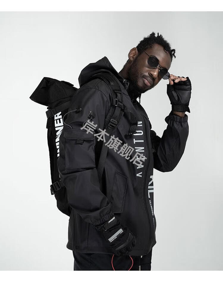 官方国潮killwinner防水防风aventon联名多功能运动夹克男潮牌连帽秋