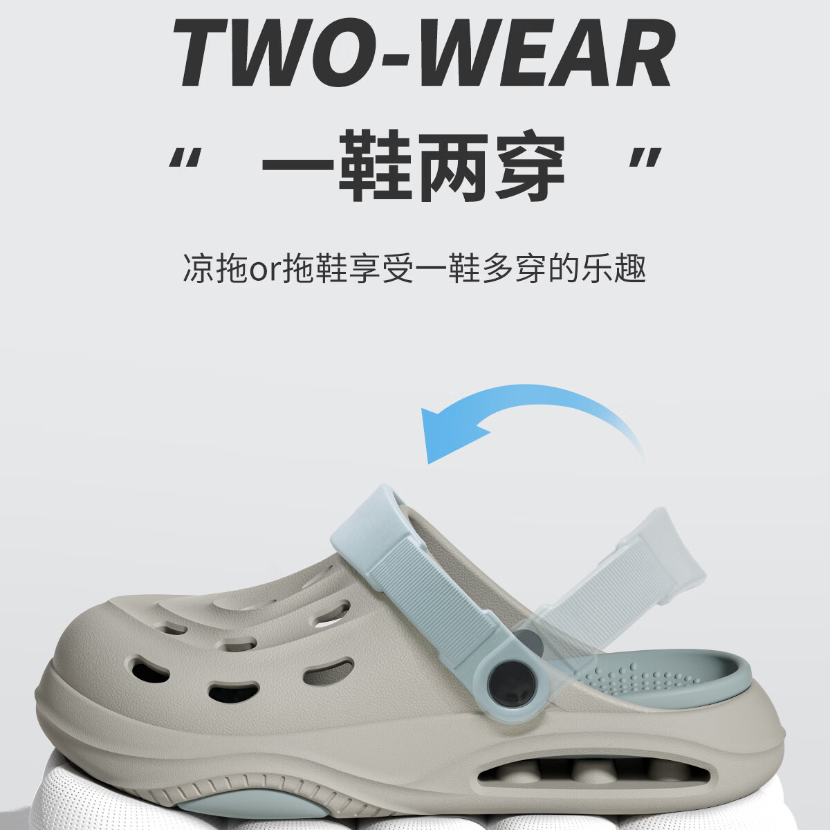 Grace Men's Summer Outdoor Beach Driving Thick-Soled Non-Slip Odor-Resistant Sandals Sandal Slippers for Men 8