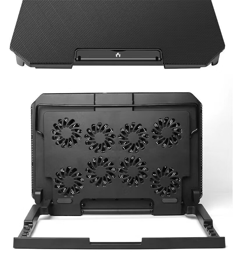 NUOXI T10 Laptop Cooling Pad Foldable Storage Fan High Airflow Cooling Stand Compatible with Lenovo Legion, Mechanical Revolution, ASUS 11