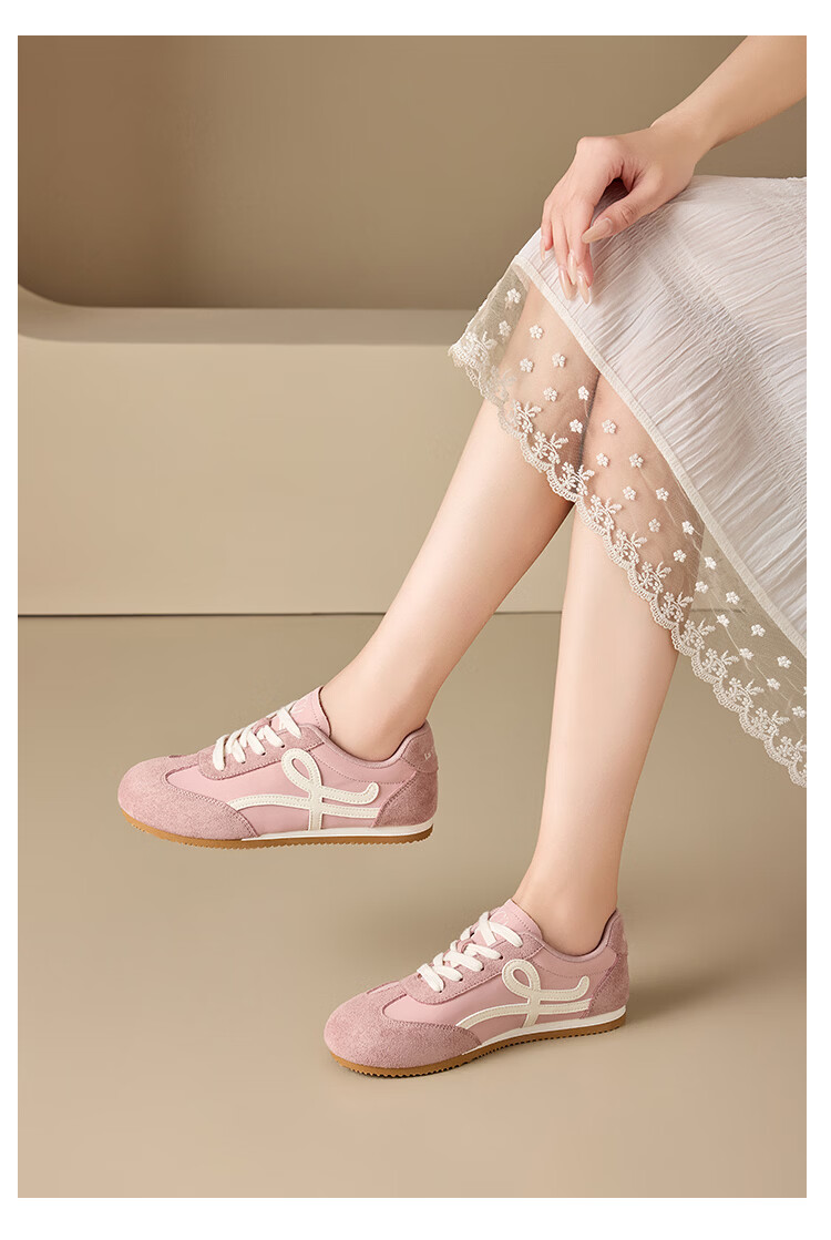 La Chapelle Women's Derby Shoes New Summer Soft Sole Casual Sports Popular Sneakers 0869 Beige Gray Black Size 37 13