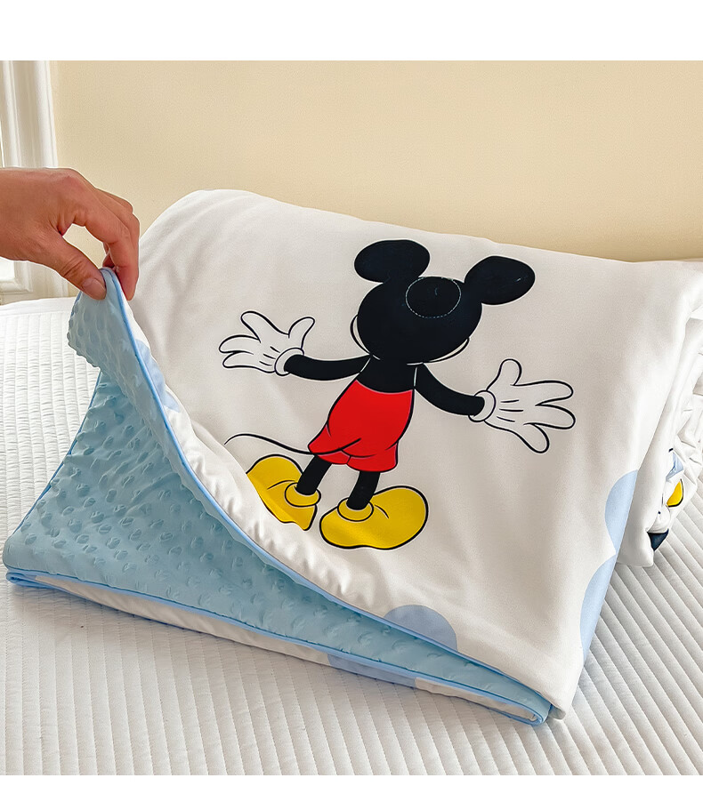 Disney Class A Knitted Cotton Dot Quilt Summer Cooling Blanket Air Conditioning Quilt Home Summer Quilt Machine Washable Thin Quilt for Naked Sleep Summer 18
