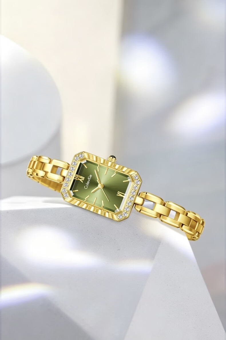 Colevkie Little Green Watch Women's Watch 2026 New Small Pin Female Watch Brand Light Luxury Niche Birthday Gift for Women 3