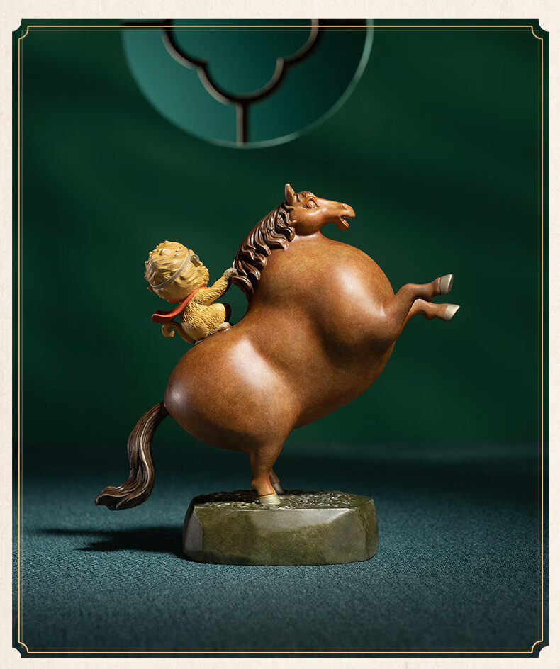 硕茹轻奢高雄端 全铜摆件《马上封侯》铜工艺品家居饰品客厅办公室