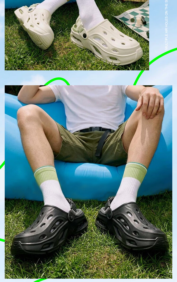 Jingzhenlianggong Breathable Sandals Senma Summer Non-slip Durable Thick-soled Beach Slippers Mint Green Size 42-43 11